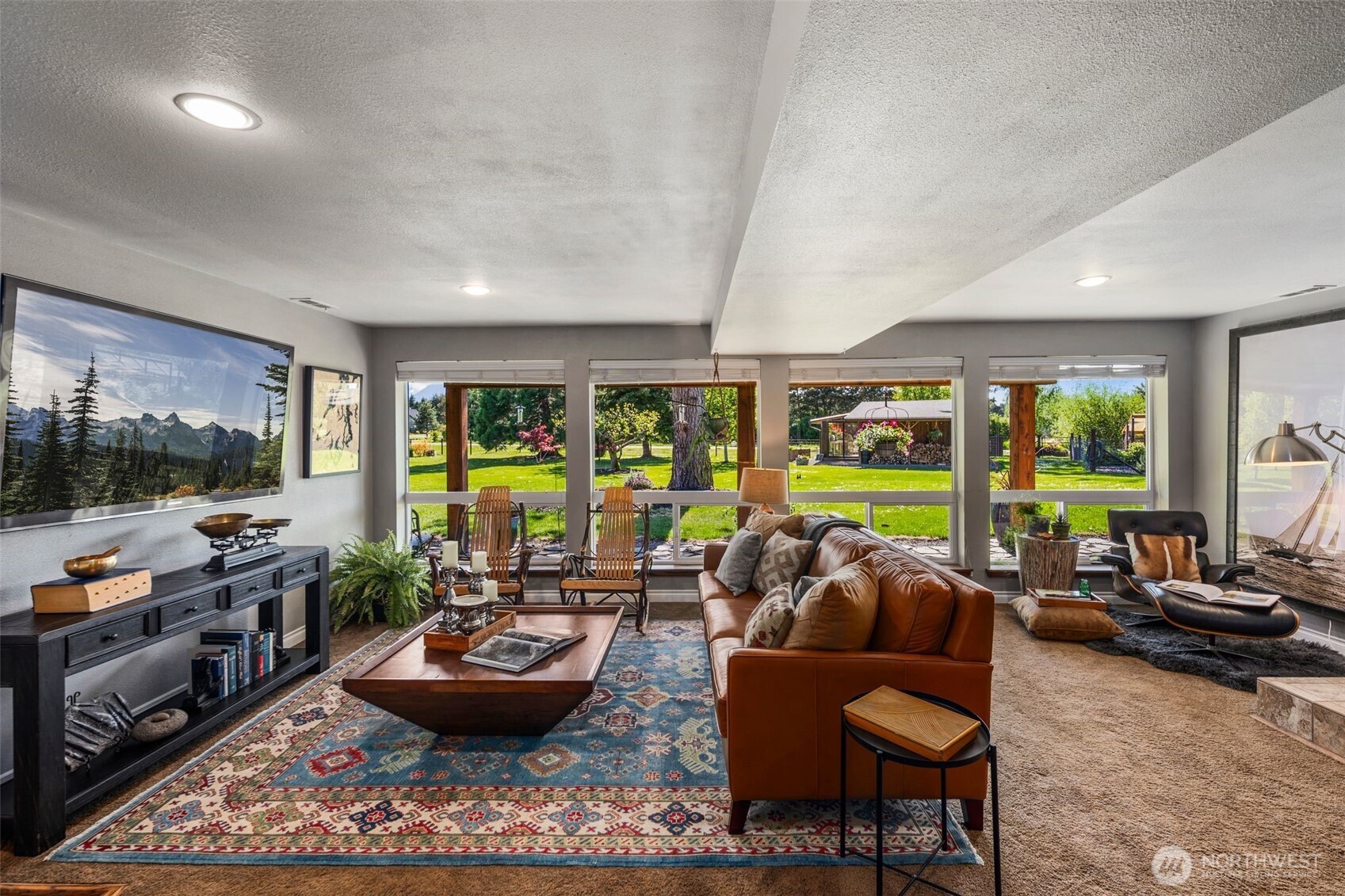 734 Shore Road Port Angeles, WA 98362 - Photo 21 of 40 a room with furniture and a large window
