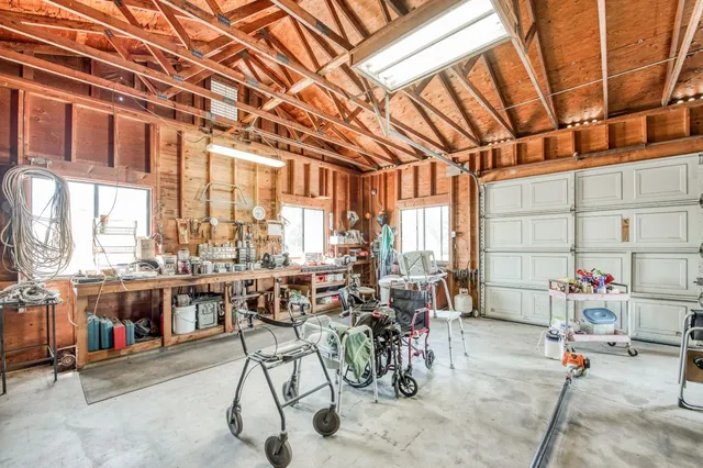 a view of a lake with a mountain
