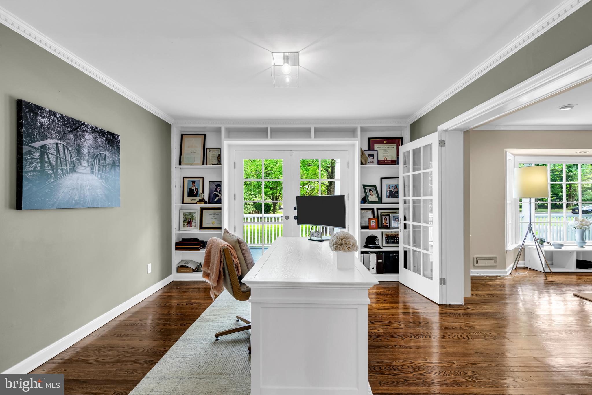 8 Nelson Ridge Road Princeton, NJ 08540 - Photo 13 of 37 Office with French doors to porch