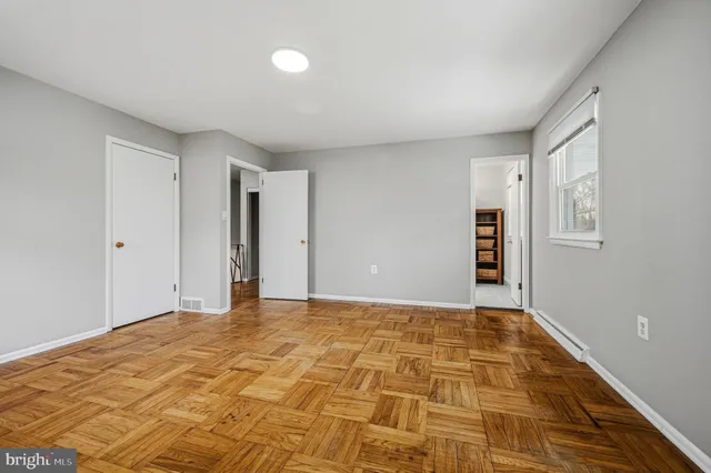 a view of an empty room