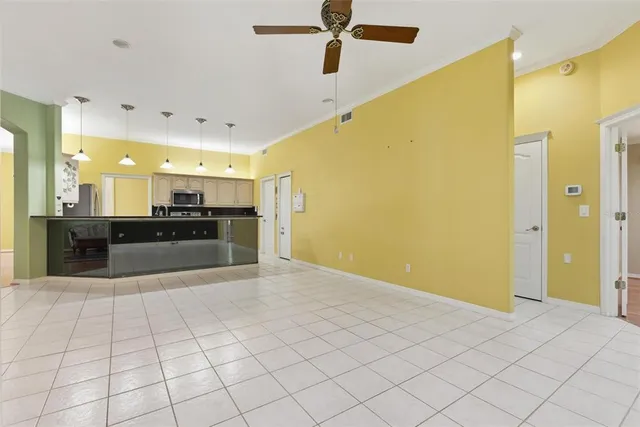 a bathroom with a tub and shower