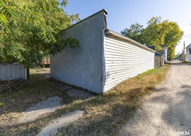 a backyard of a house