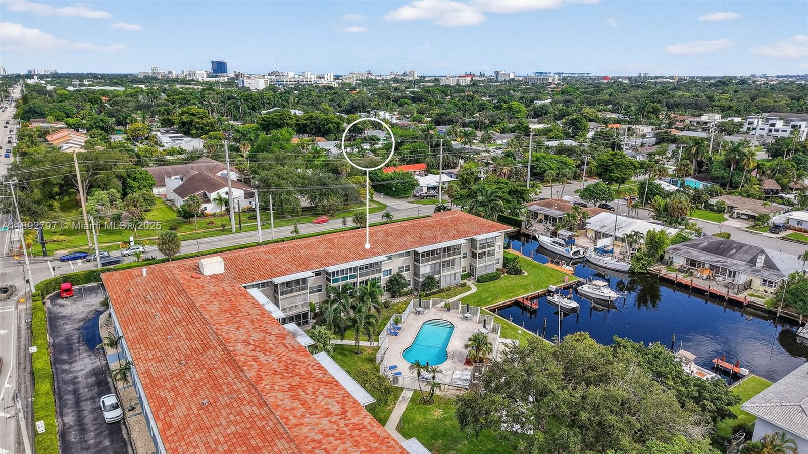 900 Southwest 12th Street, Unit 305 Fort Lauderdale, FL 33315 - Photo 58 of 72 Building located at the entrance to the Citrus Isles / Croissant Park. Unit is where it's noted on photo. Right off Davie Blvd, and no fixed bridges to the ocean. 2023 Tile Roof. 40 Year Inspection and Milestone Inspections complete. Building is collecting Reserves.