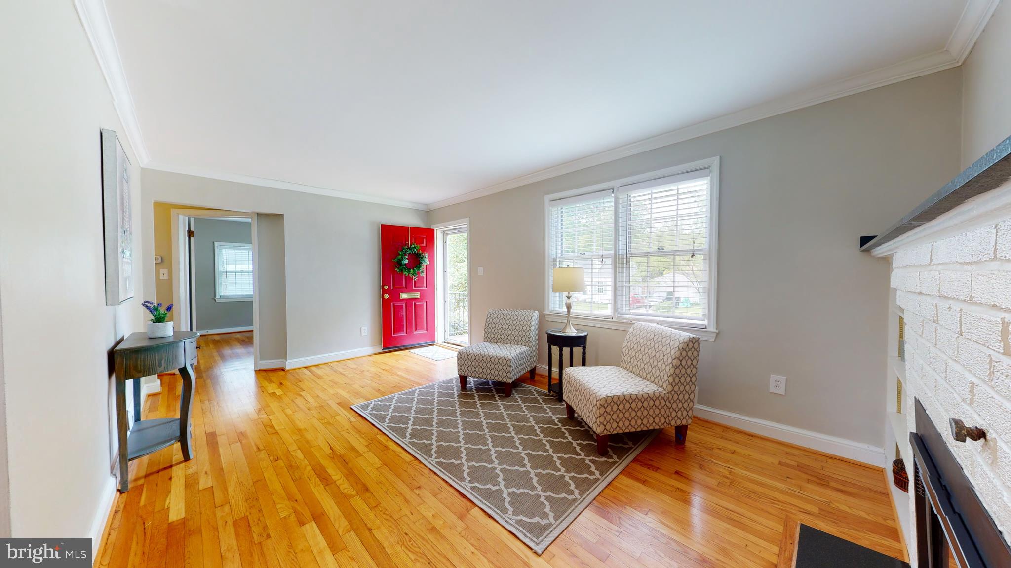 2845 West George Mason Road Falls Church, VA 22042 - Photo 3 of 34 Spacious Living Room with Gas Fireplace