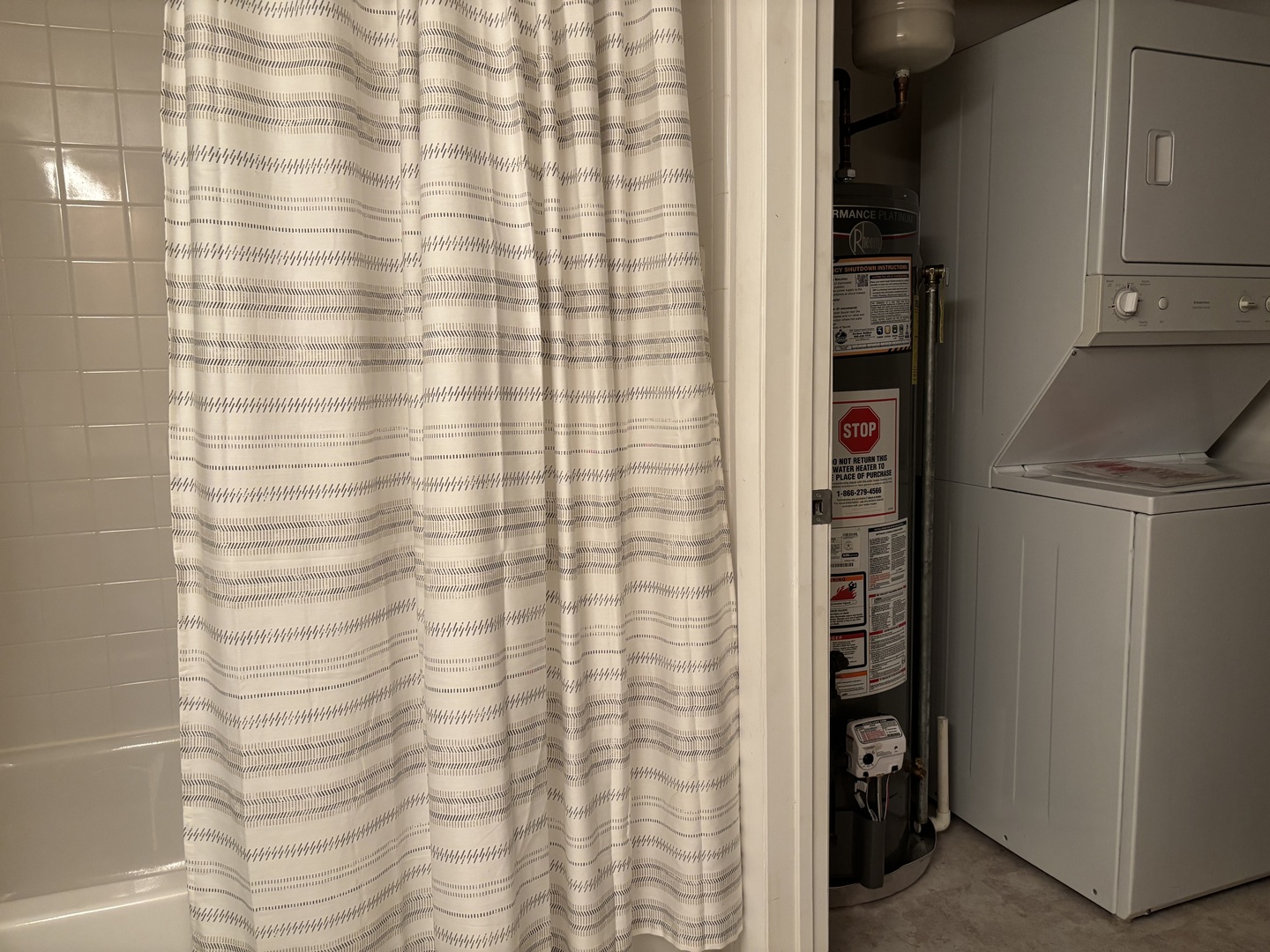 3303 Grove Avenue, Unit 310 Berwyn, IL 60402 - Photo 15 of 21 a close up of a shower curtain
