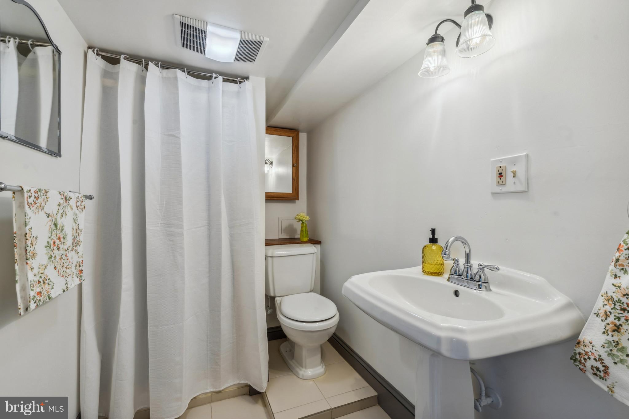 401 Hopkins Road Baltimore, MD 21212 - Photo 45 of 63 a bathroom with a sink a toilet and a mirror