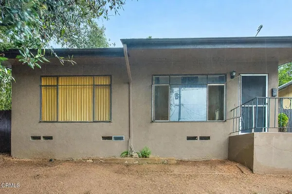 a front view of a house