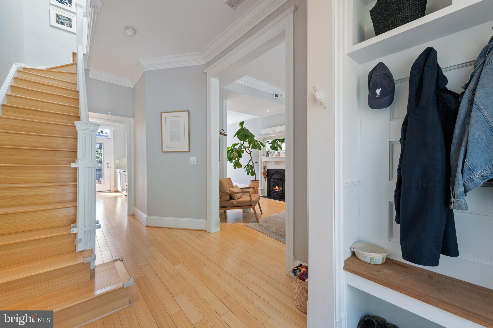 21 V Street Northeast Washington, DC 20002 - Photo 3 of 32 a view of a hallway and interior of the house