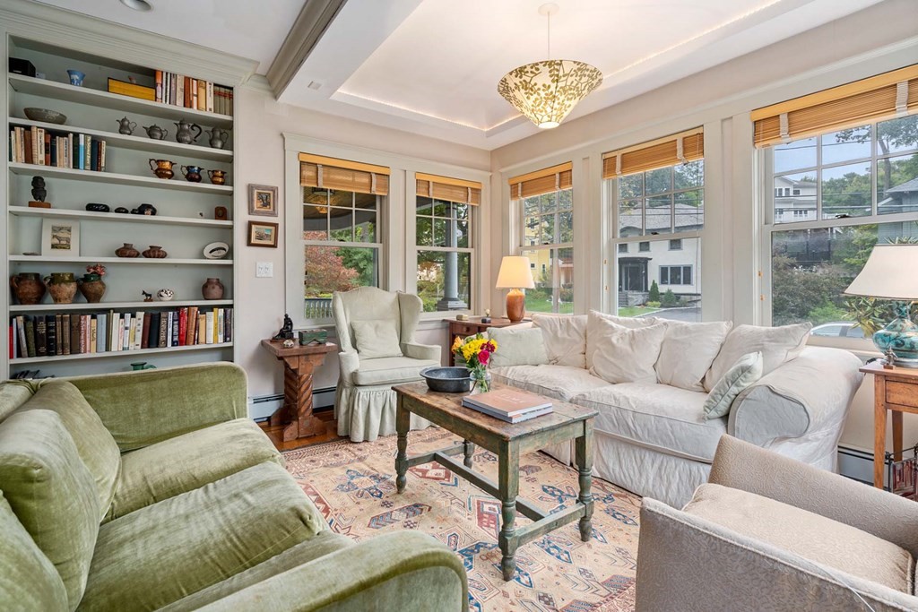 47 Stearns Street Newton, MA 02459 - Photo 8 of 32 a living room with furniture and a window