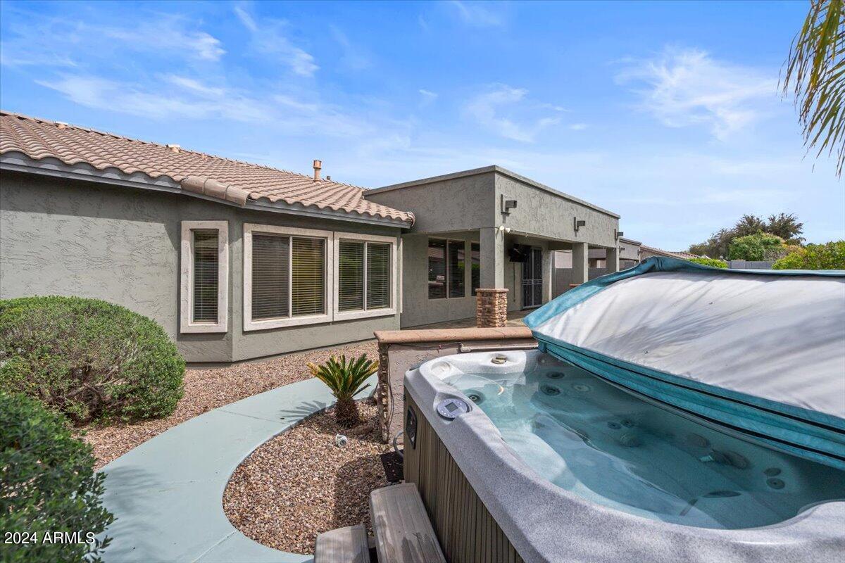 3269 East Hopkins Road Gilbert, AZ 85295 - Photo 43 of 51 51-Back of home & Hot Tub