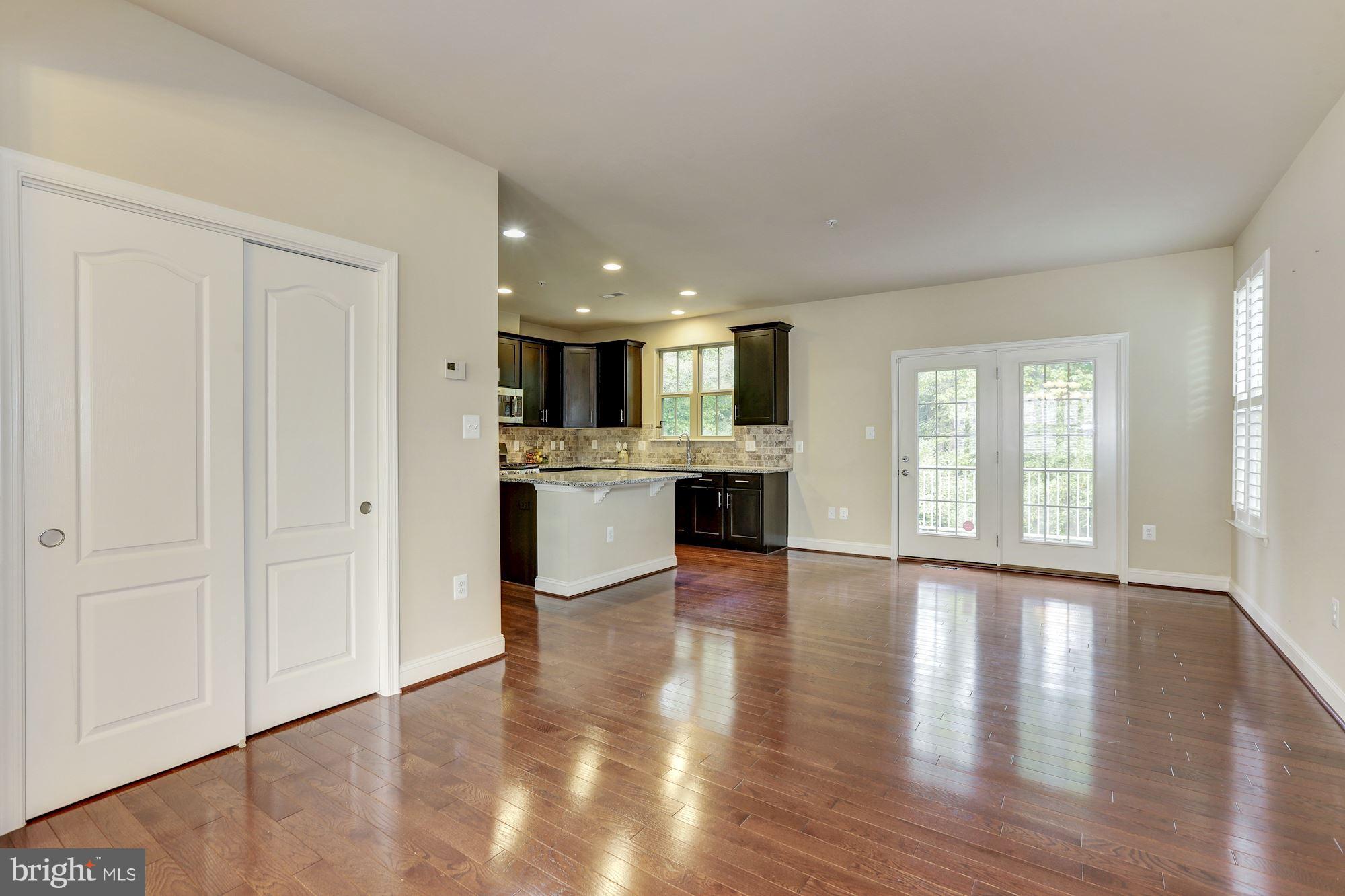Storage closet, open living space