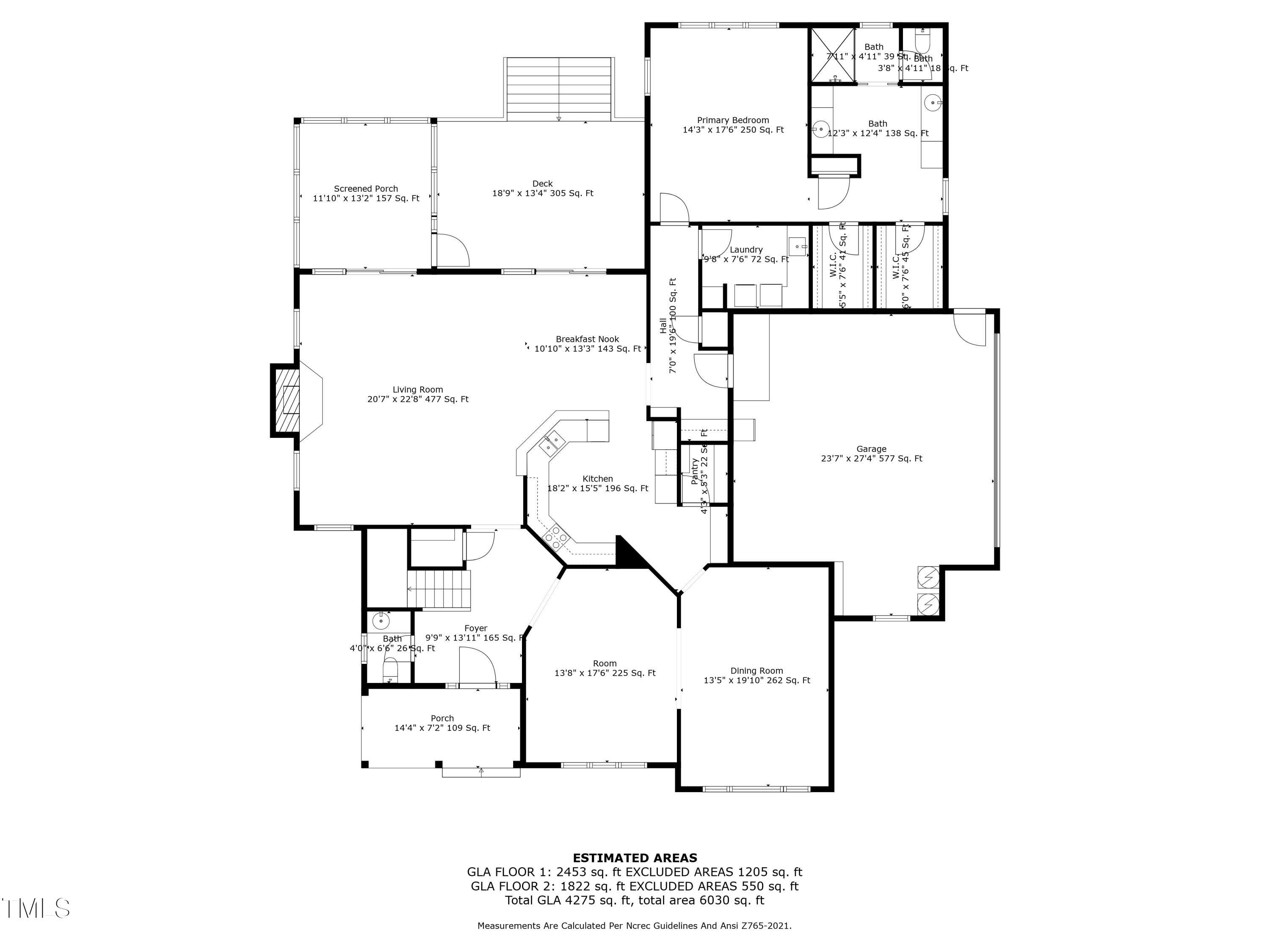 6000 Canadero Drive Raleigh, NC 27612 - Photo 73 of 74 First Floor Plan