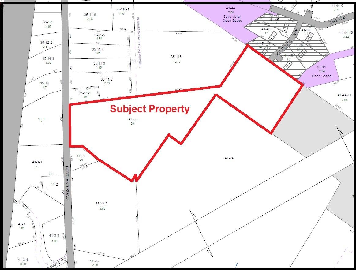 26-acres Portland Road Gray, ME 04039 - Photo 1 of 8 Tax Map For MLS