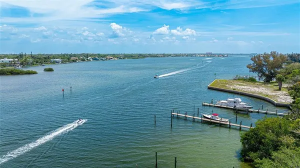 a view of an ocean with city view