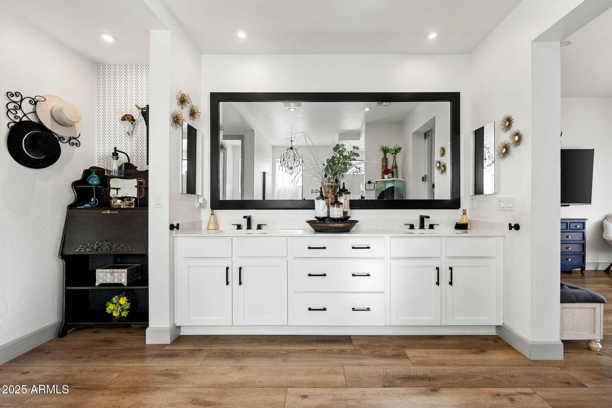 4876 North Yorkshire Loop Prescott Valley, AZ 86314 - Photo 28 of 47 a bathroom with a sink vanity and mirror