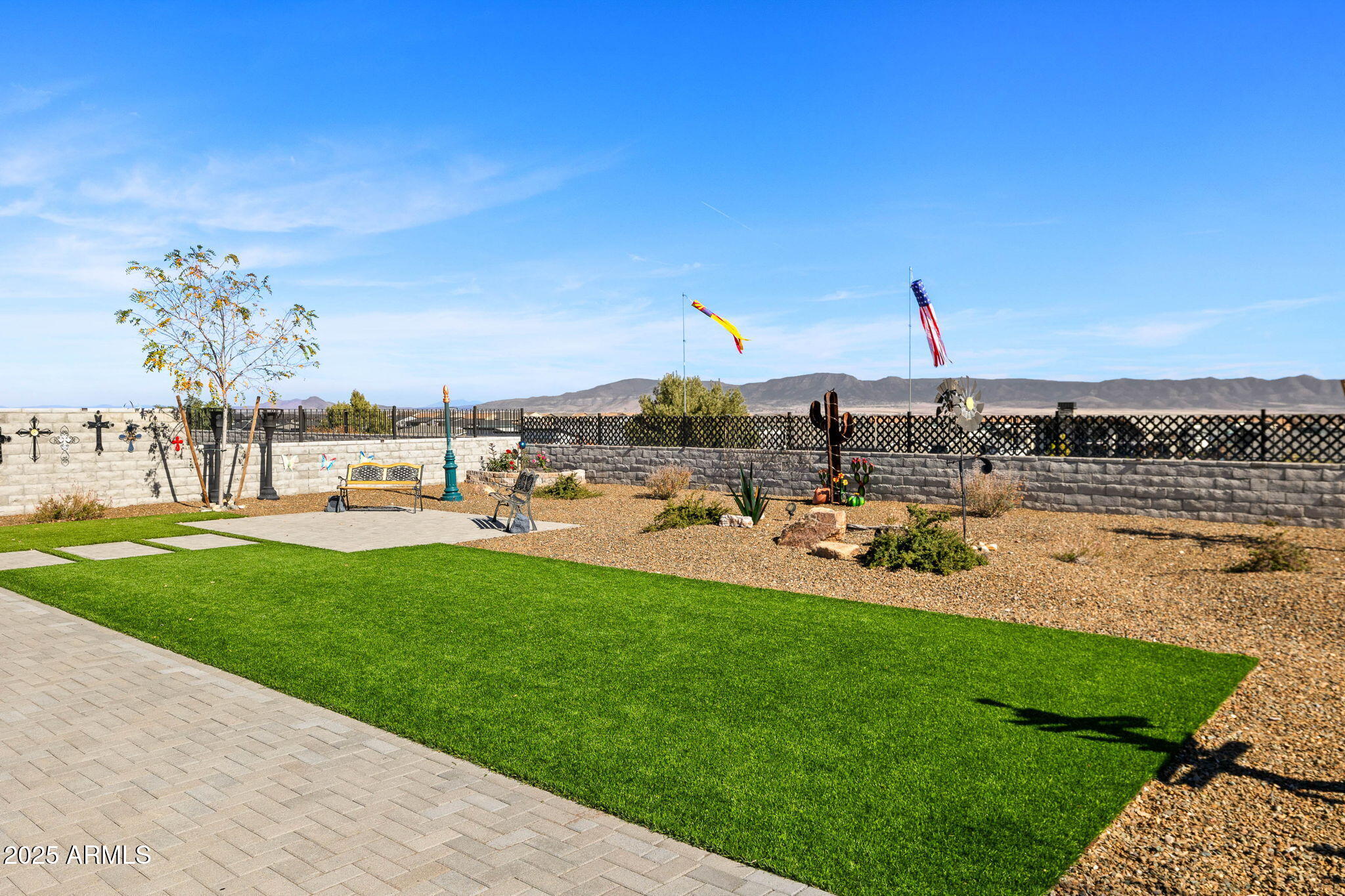 4876 North Yorkshire Loop Prescott Valley, AZ 86314 - Photo 41 of 47 a view of a swimming pool with a yard and sitting area