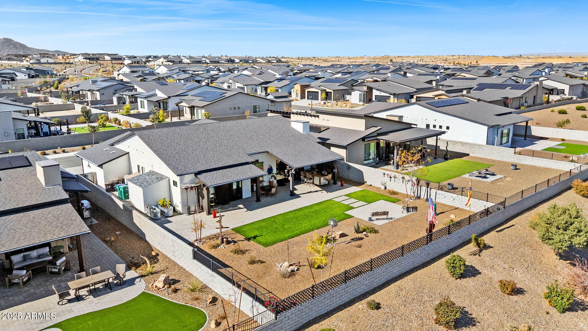 4876 North Yorkshire Loop Prescott Valley, AZ 86314 - Photo 47 of 47 an aerial view of a house with a ocean view