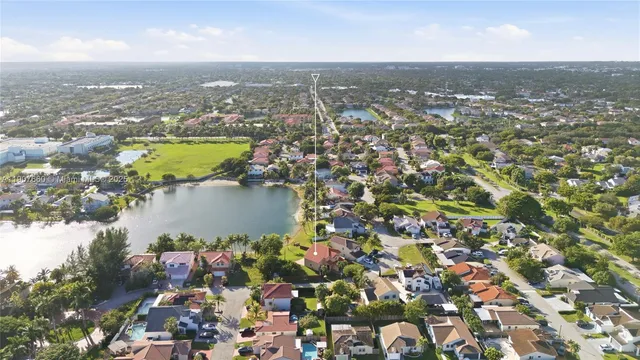 an aerial view of city