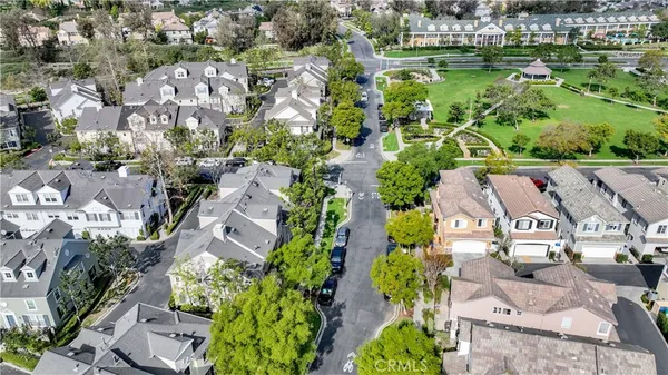 an aerial view of multiple house