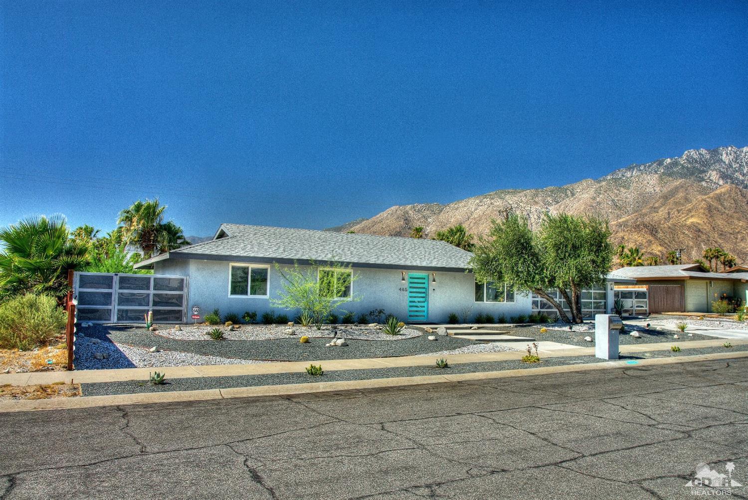 465 East Simms Road Palm Springs, CA 92262 - Photo 1 of 41 a view of house with yard and outdoor seating
