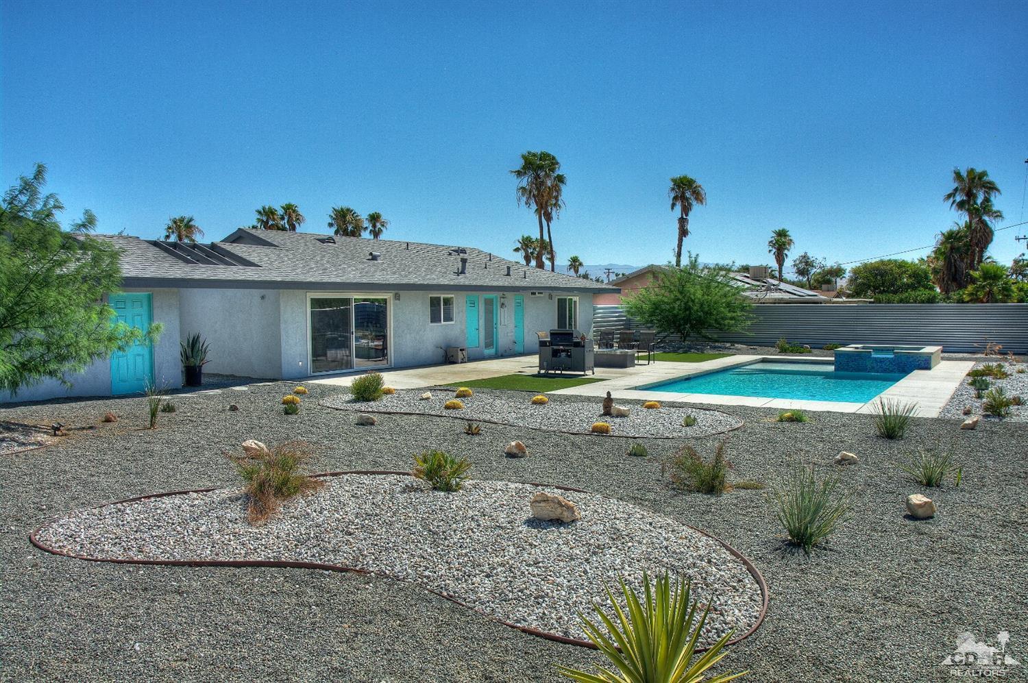 465 East Simms Road Palm Springs, CA 92262 - Photo 39 of 41 a view of a house with a backyard
