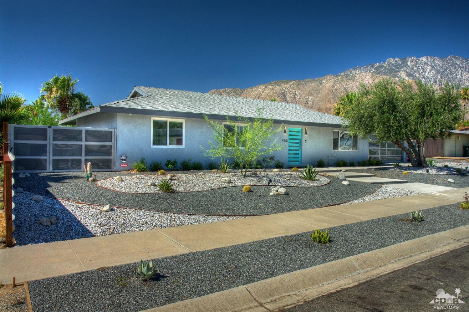 465 East Simms Road Palm Springs, CA 92262 - Photo 6 of 41 a view of a house with a backyard