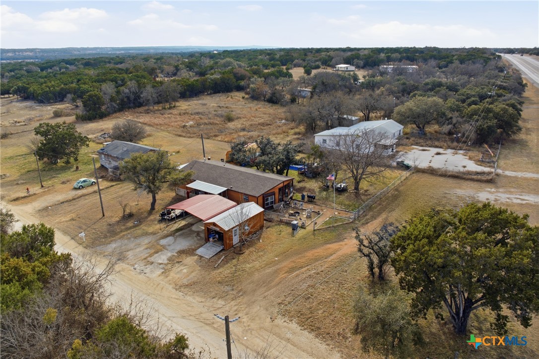 164 County Road 4450 Kempner, TX 76539 - Photo 2 of 42 an aerial view of a house with a yard and lake view