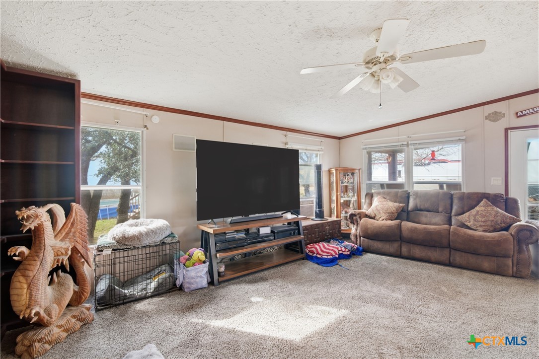 164 County Road 4450 Kempner, TX 76539 - Photo 28 of 42 a living room with furniture and a flat screen tv