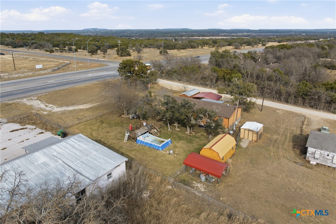 164 County Road 4450 Kempner, TX 76539 - Photo 4 of 42 an aerial view of a house with a ocean view