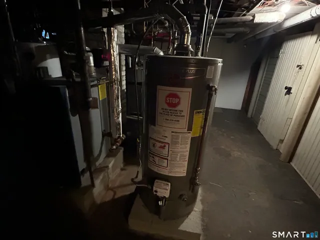 a view of water heater room