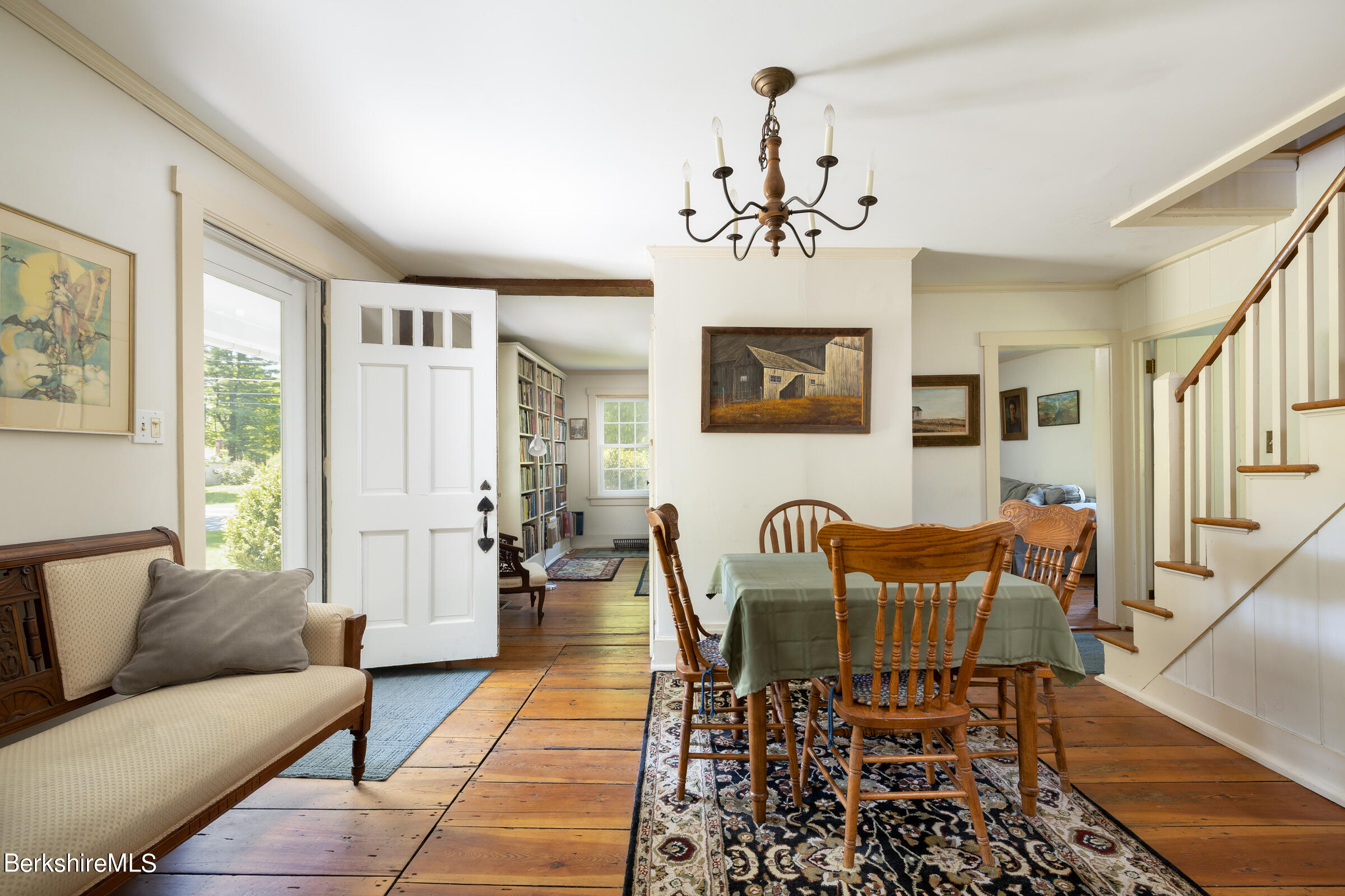 1095 Ashley Falls Road Sheffield, MA 01222 - Photo 6 of 18 Dining Room looking toward Living Room