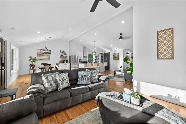 a bathroom with a sink vanity and a mirror