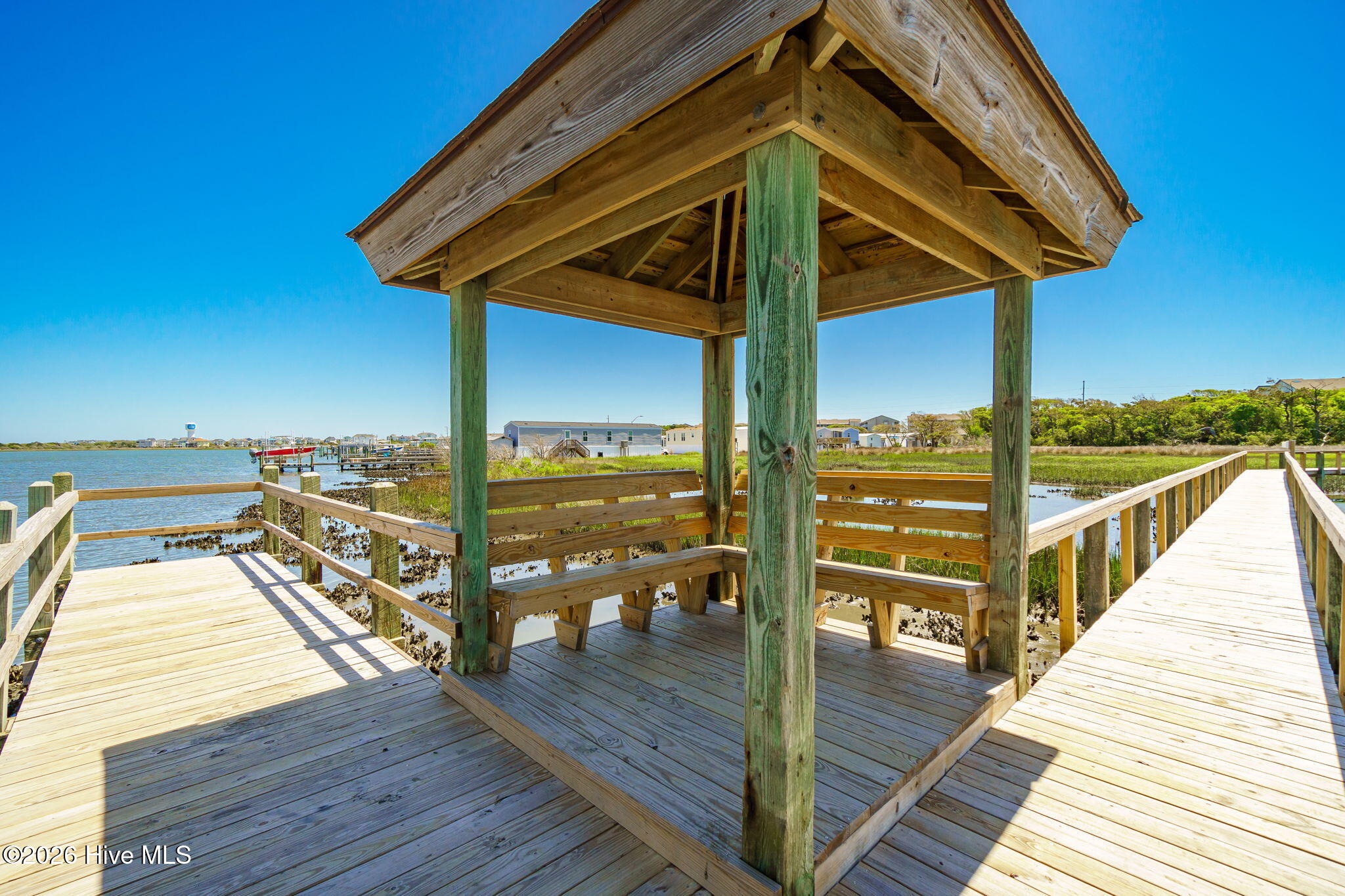 2304 West Fort Macon Road, Unit 214H Atlantic Beach, NC 28512 - Photo 55 of 63 Soundfront Pier with Gazebo
