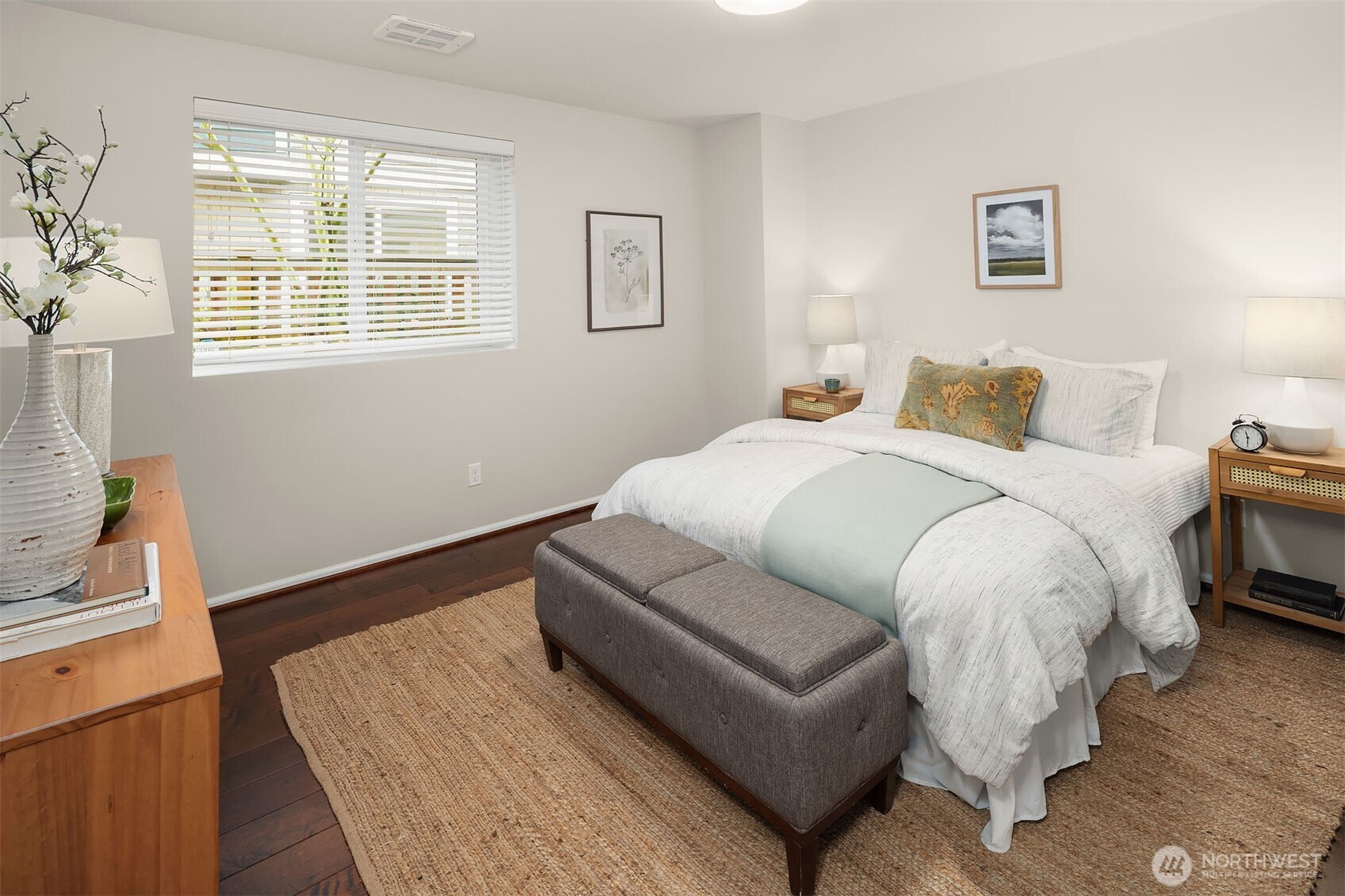 6908 31st Avenue Southwest Seattle, WA 98126 - Photo 27 of 33 a bed room with a bed and a couch