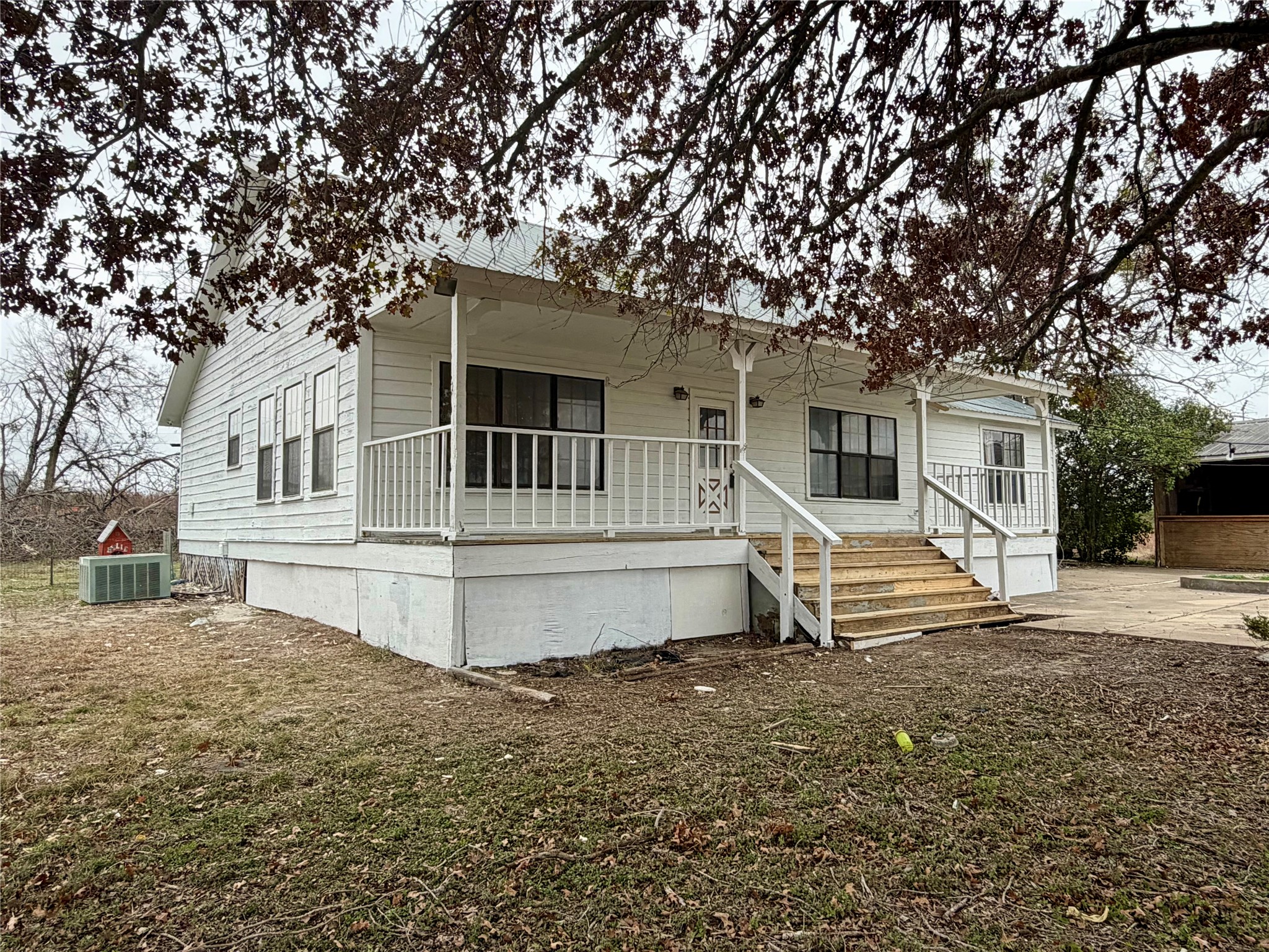 View of front of home with a porch