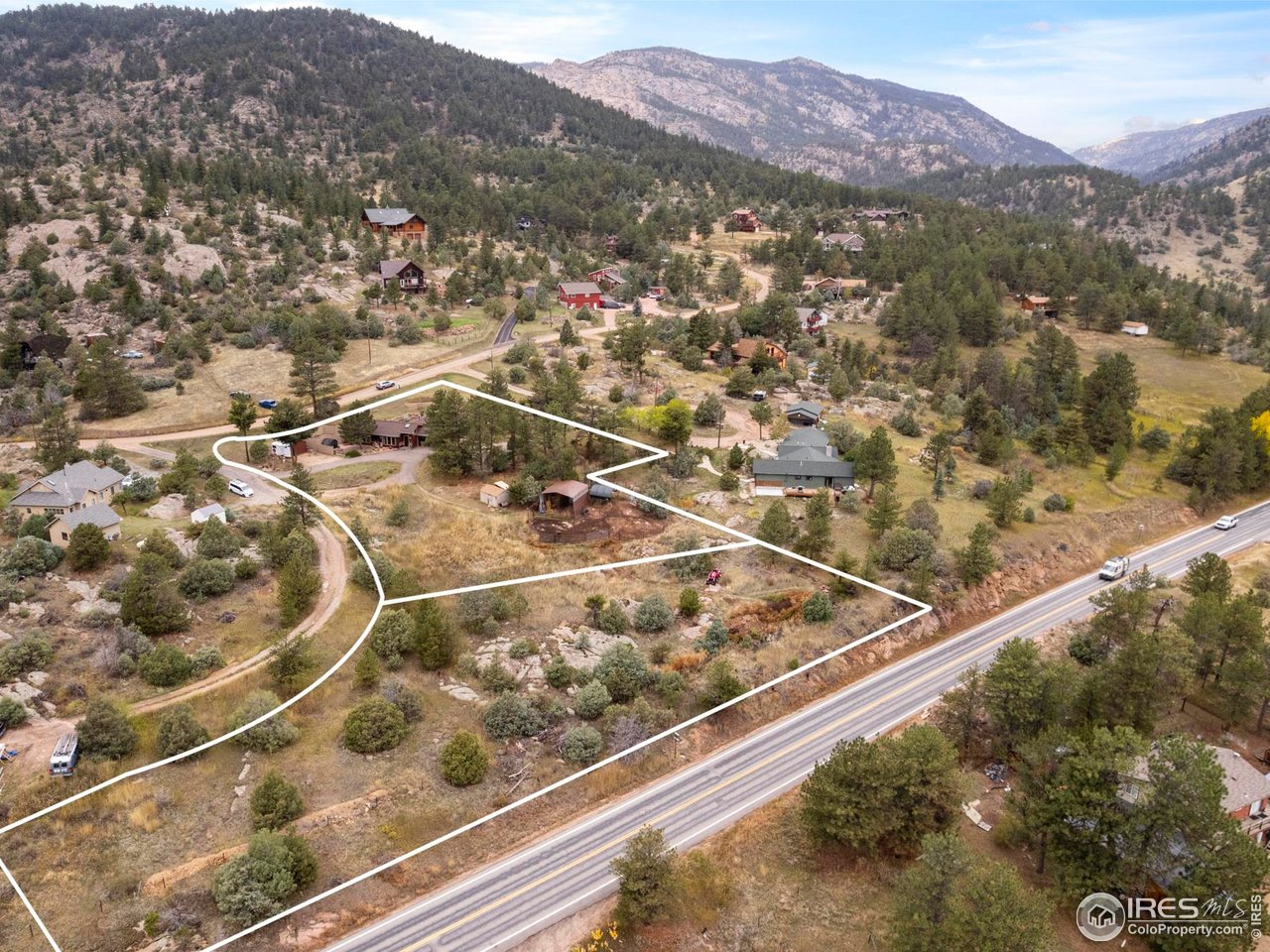 123 Mohawk Road Lyons, CO 80540 - Photo 22 of 38 a view of a mountain from a balcony