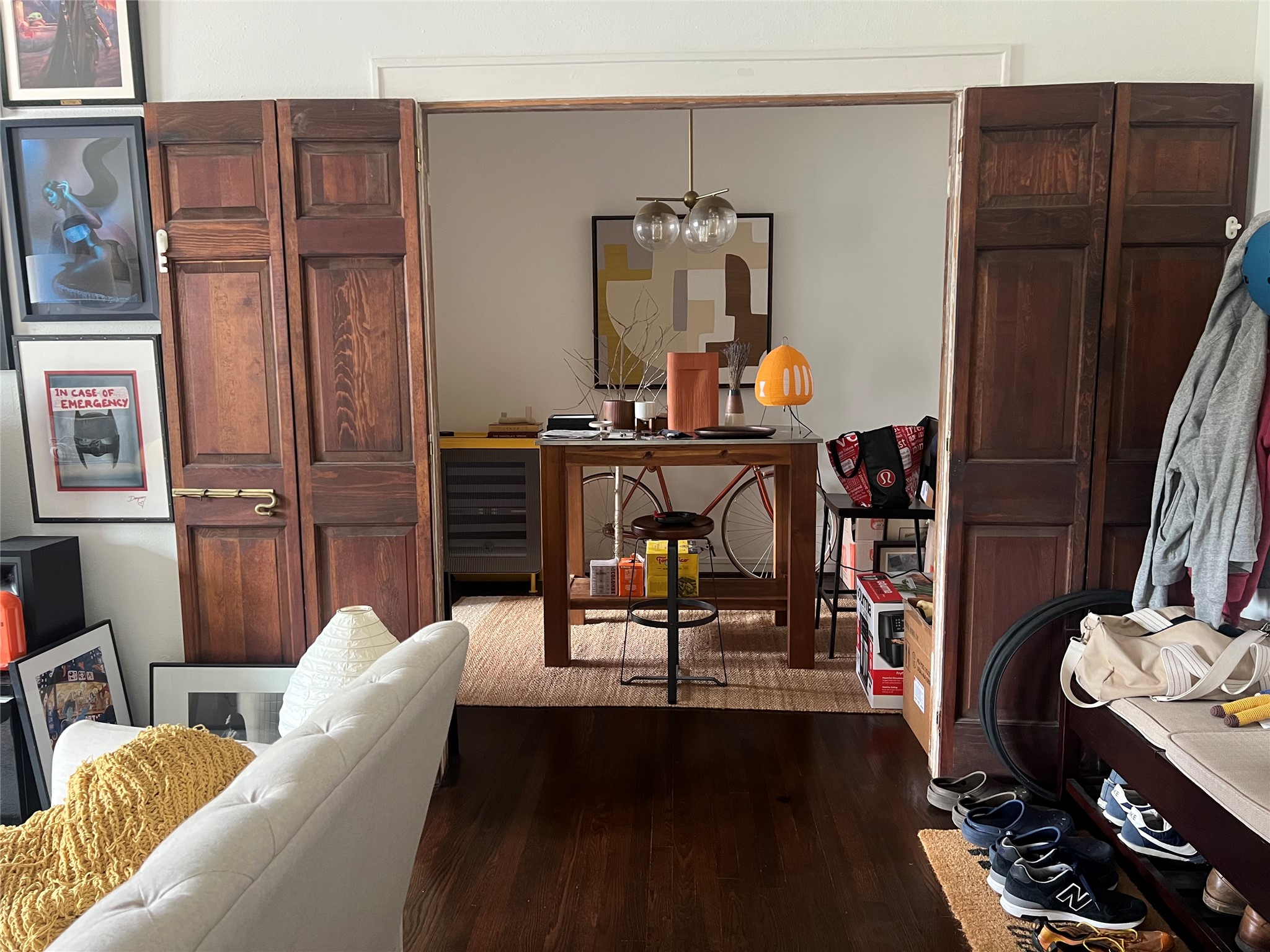 429 Hawthorne Street Houston, TX 77006 - Photo 34 of 35 a living room with furniture and wooden floor