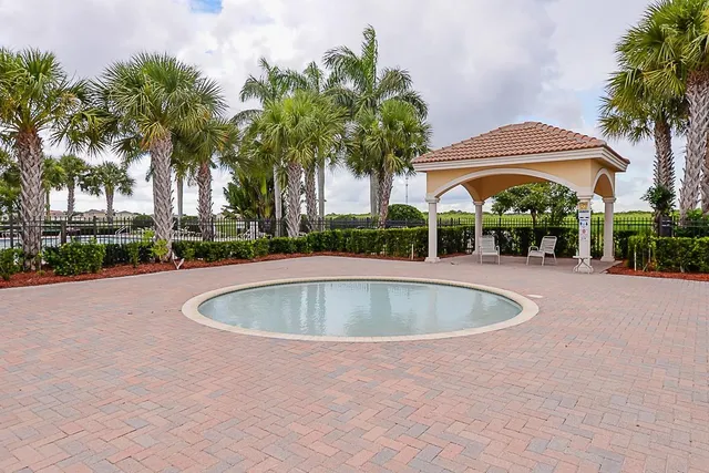 a view of outdoor space yard and swimming pool