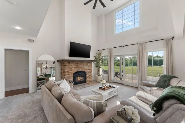a kitchen with a sink and a refrigerator