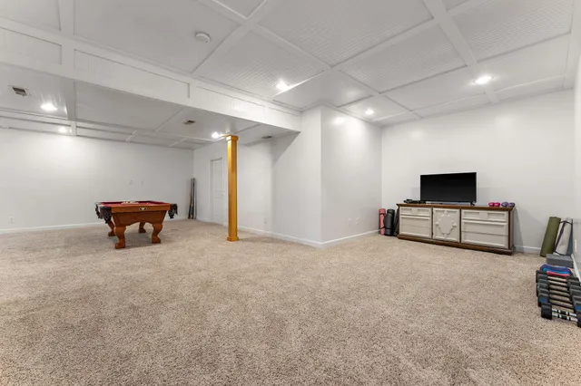 a view of a balcony with ocean view