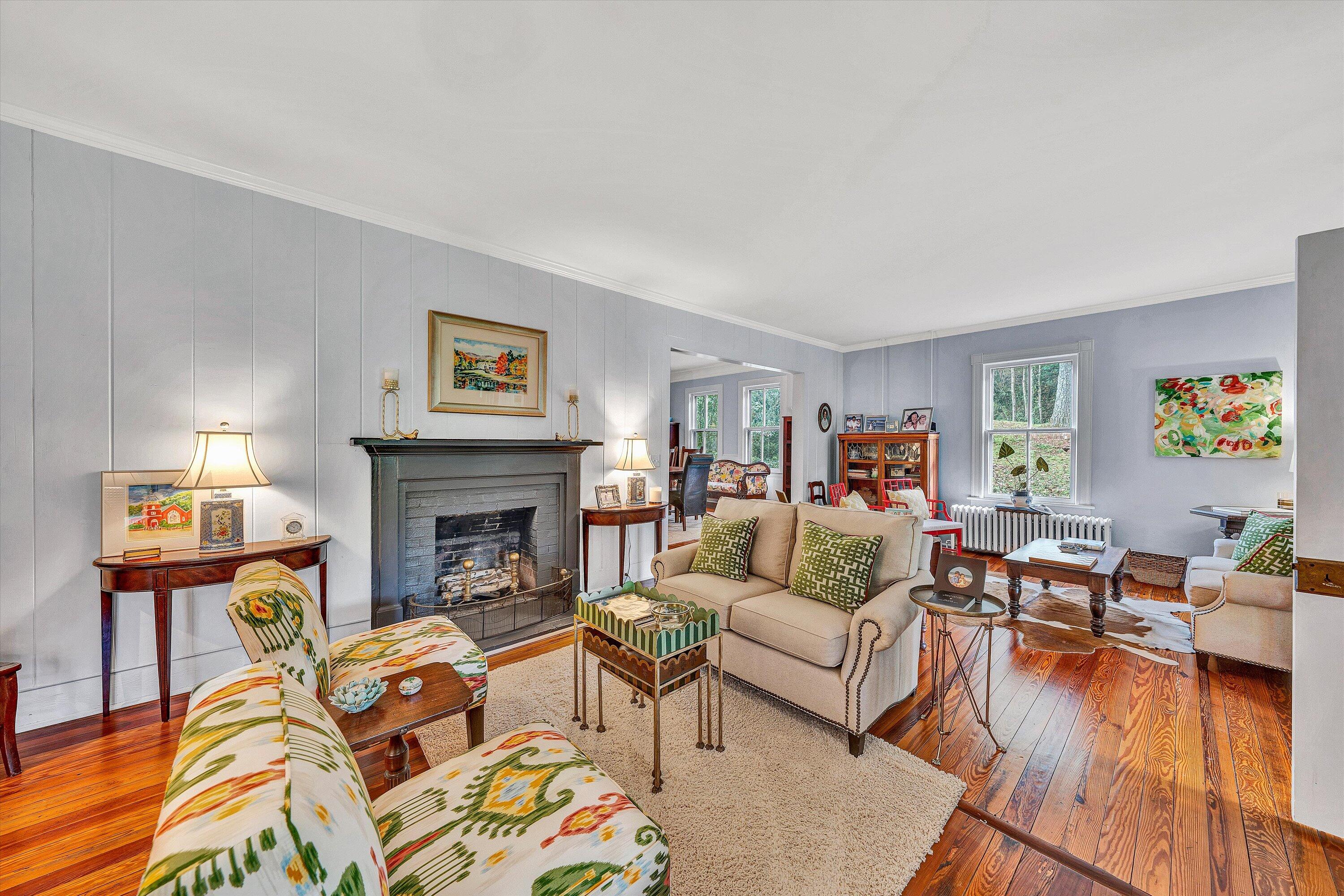 400 Walnut Road Salem, VA 24153 - Photo 39 of 97 a living room with furniture and a fireplace