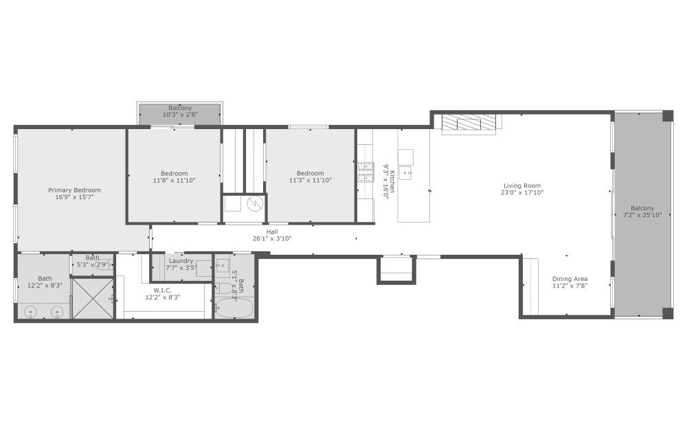 231 West Scott Street, Unit 2 Chicago, IL 60610 - Photo 33 of 33 a picture of a floor plan