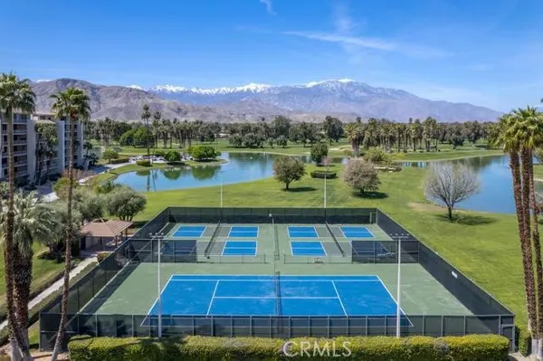 a view of a lake with a mountain