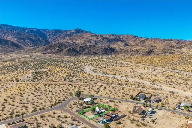 a view of city and mountain