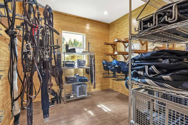 a view of a chairs and table in the patio