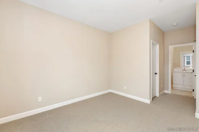 a view of an empty room