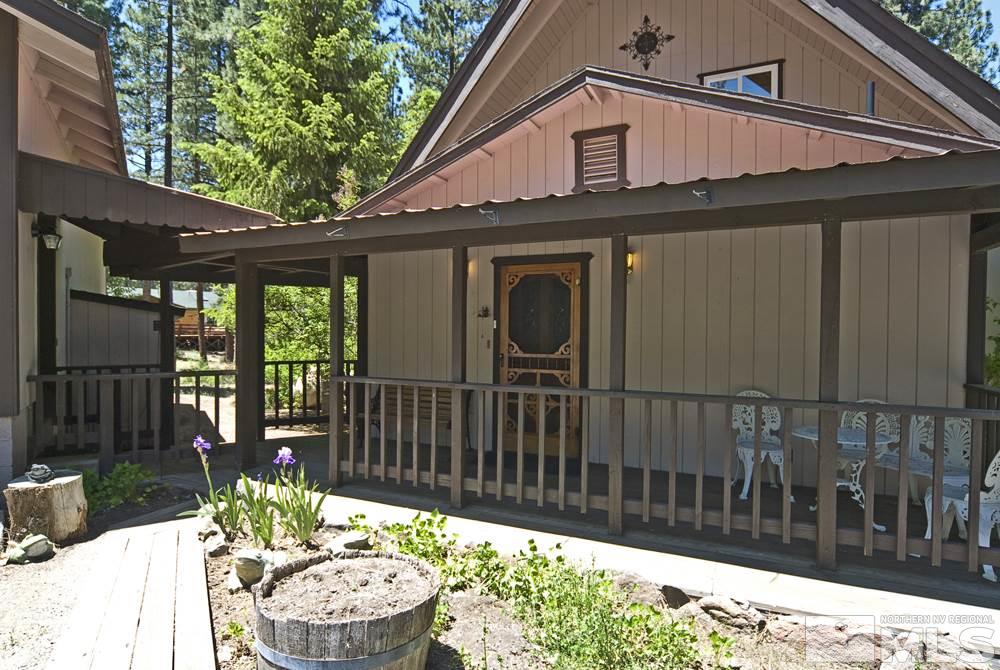 70 Pinon Road Markleeville, CA 96120 - Photo 3 of 25 a view of a chair and table in backyard