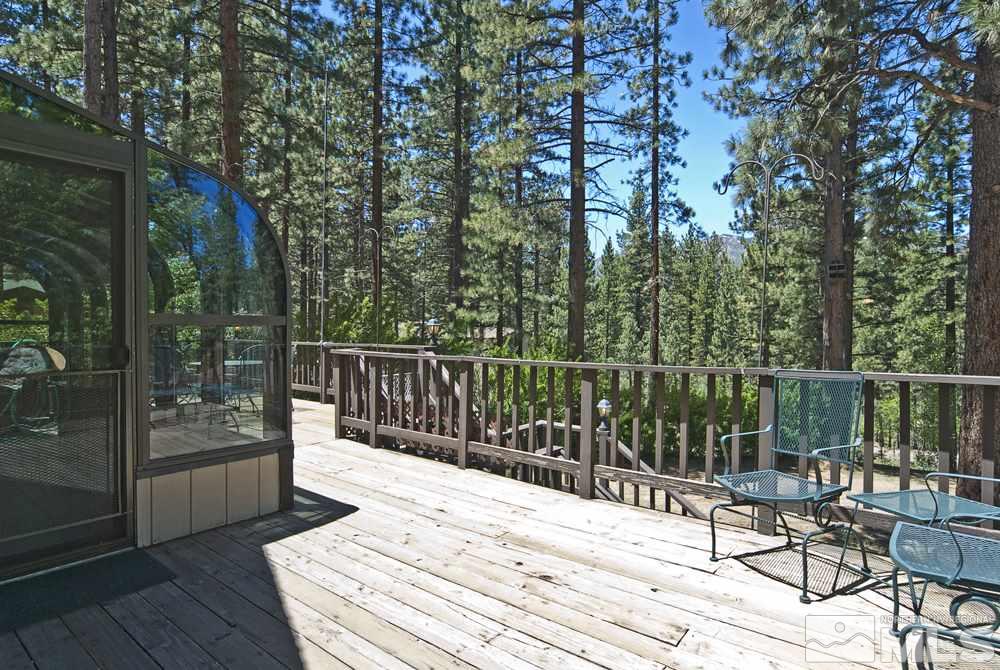 70 Pinon Road Markleeville, CA 96120 - Photo 9 of 25 a balcony with wooden floor and fence