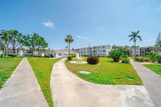 a house view with a garden space