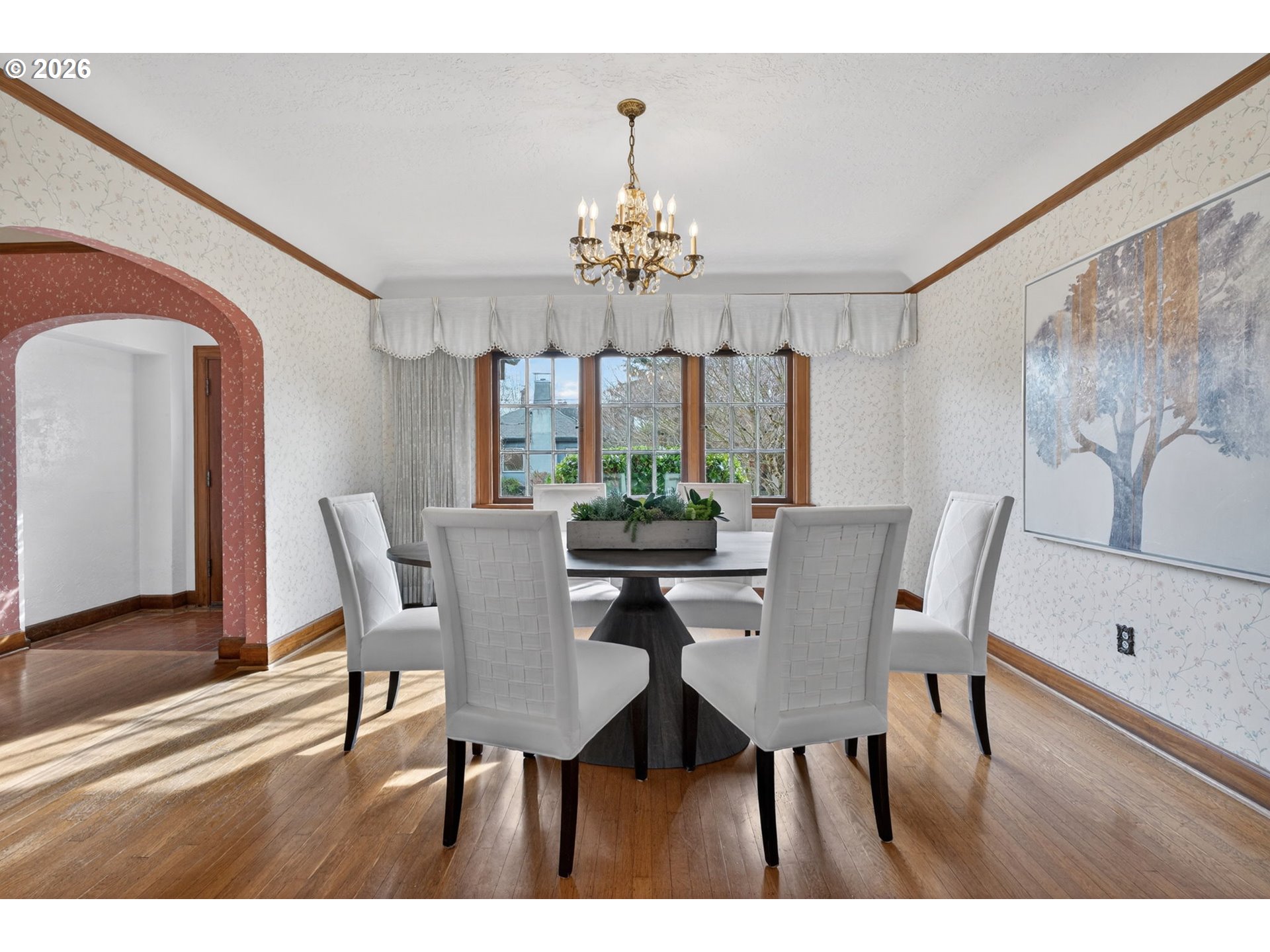6971 North Vincent Avenue Portland, OR 97217 - Photo 14 of 48 a view of a dining room with furniture and wooden floor